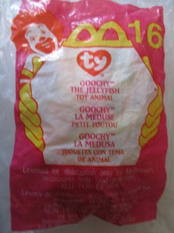 Goochy the jellyfish beanie baby deals mcdonalds