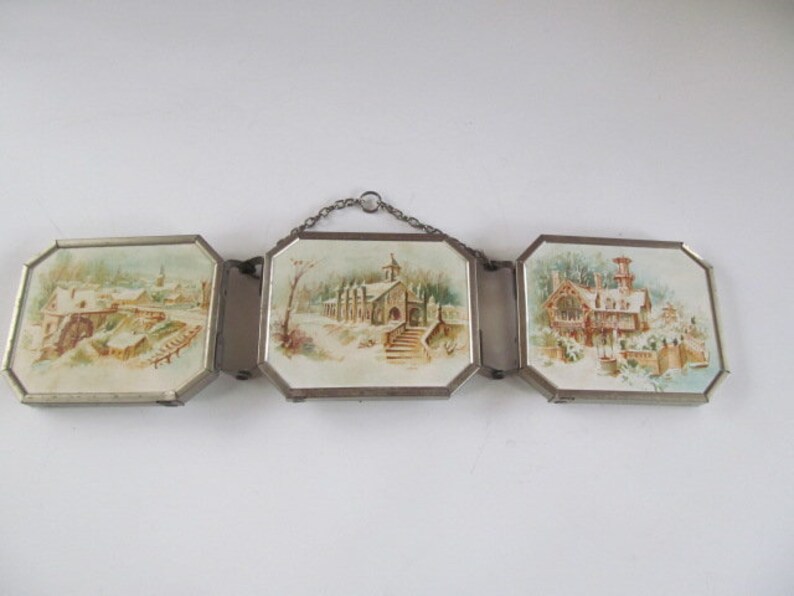 Tri Fold Mirror Antique Shaving Mirror Folding Mirror Guest Etsy