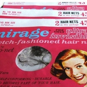 SALE Black Brown Womens Hair Net Wedding Bridal Hair Accessories Late 1940s 1950s Bridal Party Hair Chefs Hair Net Bakers Hair Nets