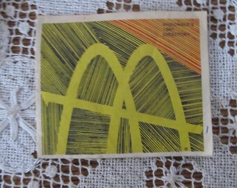Rare 1987 McDonalds Directory 900 McDonalds Near Me Happy Meal Memorabilia McDonalds Books  McDonalds Paper Ephemera