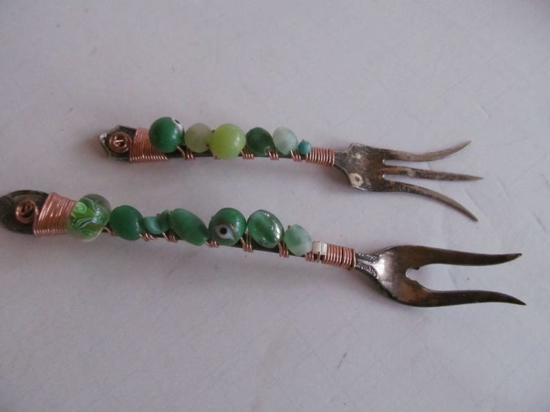 Pickle Forks Cocktail Forks Serving Forks Unusual Silverware Etsy