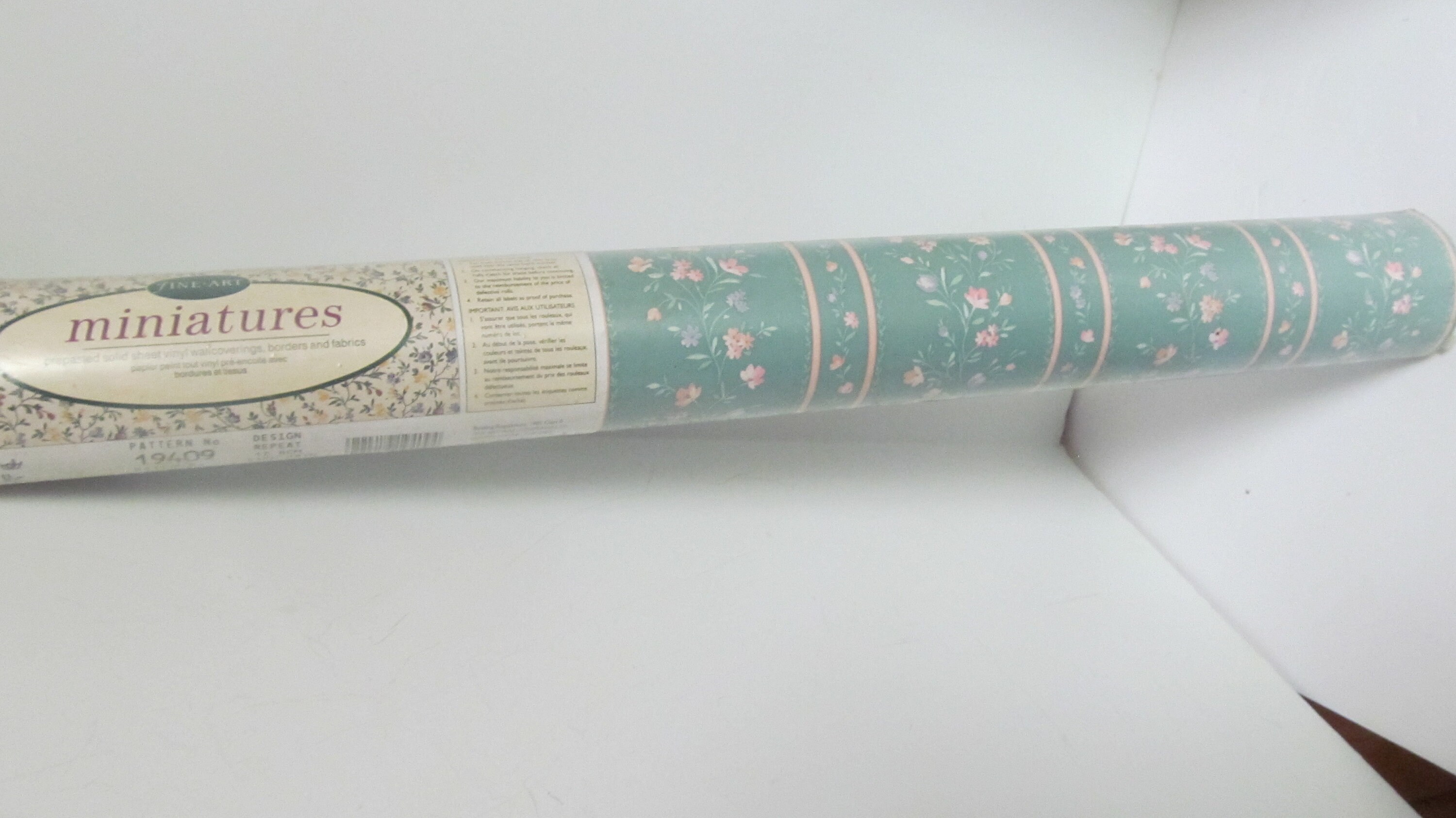 Vintage Wallpaper Rollssolid Prepasted Vinyl Double Rolls of Etsy