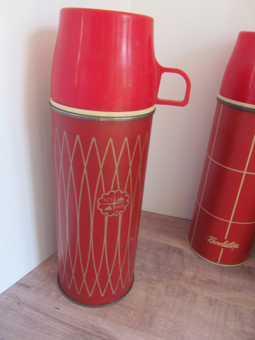 THERMOS Replacement Lid ~MUG ~CUP ~Red ~King ~Tall Size ~ORIGINAL CLEAN