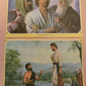 Jesus Picture Baptism of Christ Pharisees Question Jesus Religious Pictures On Religion Spiritual Gifts Religious Home Decor jesus portrait