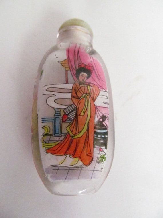 Vanity Tray Decor Painting in a Bottle Geisha Girl