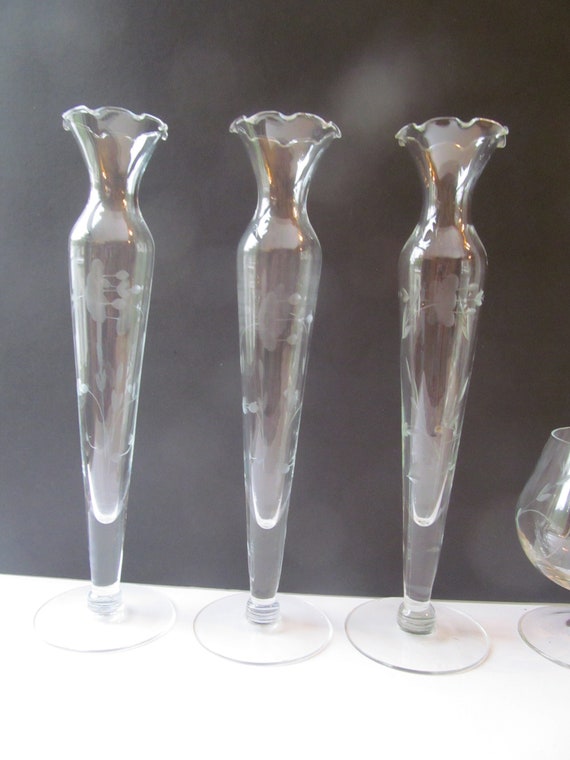 Princess House Crystal Heritage Pattern Vase Princess Heritage Etsy