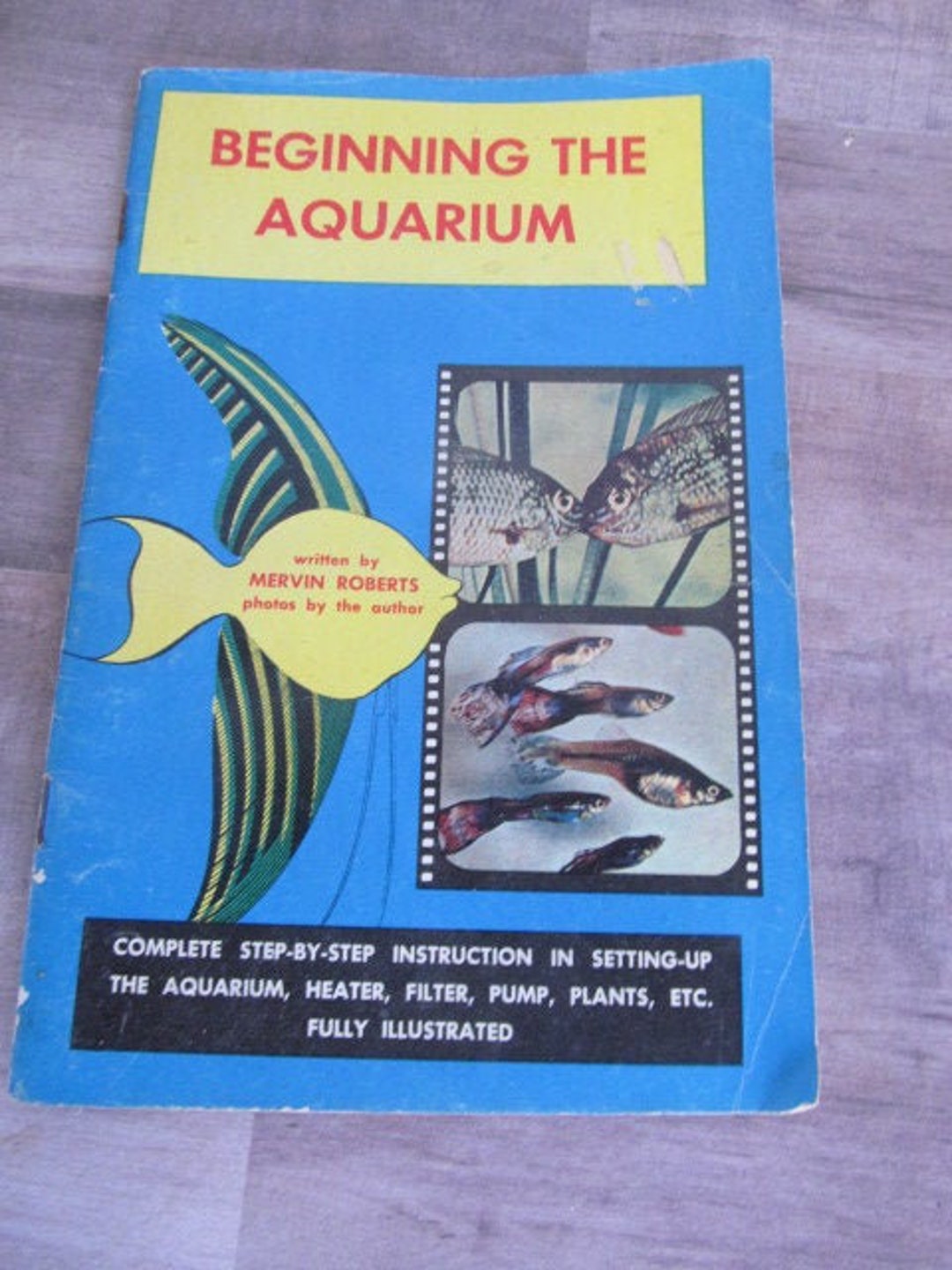 Beginning the Aquarium Book Fish, How to Fish Tanks, Book on Fish for