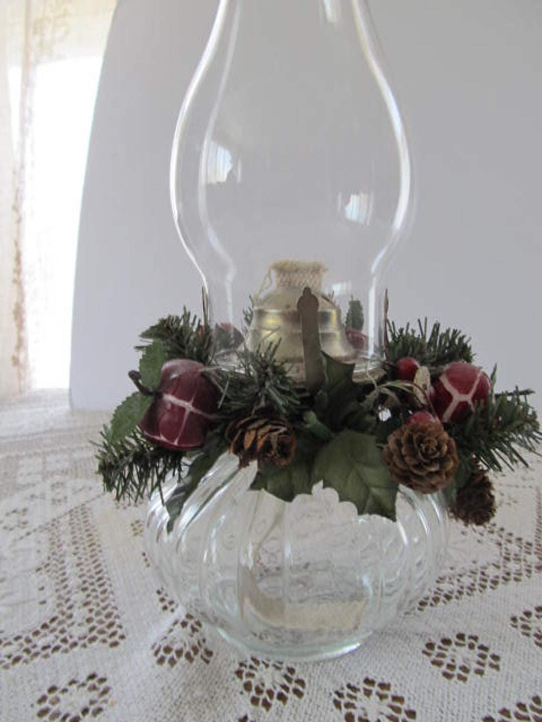 Vintage Oil Lamp Vintage Oil Lamp Lighting Clear Glass Lamp Kerosene
