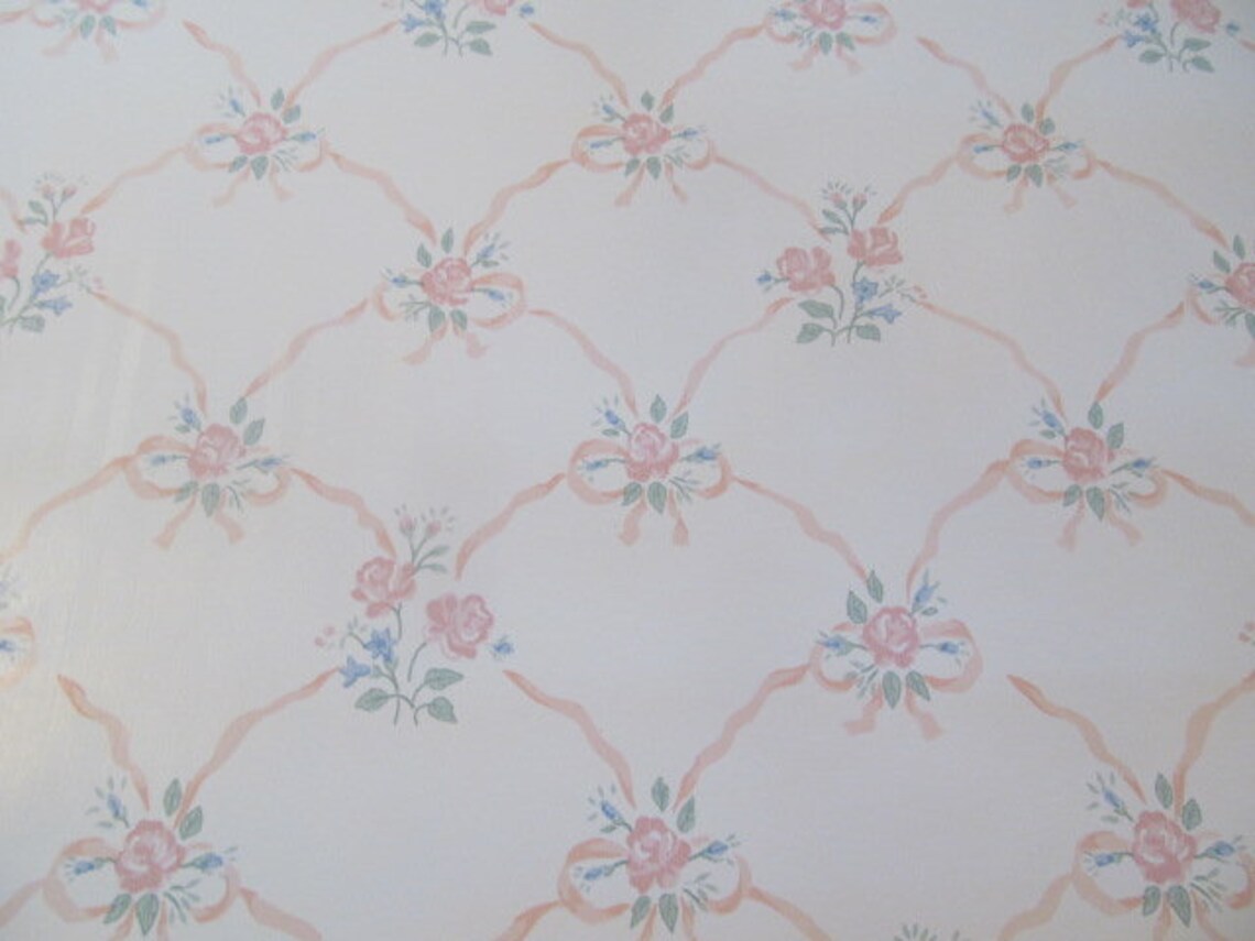 Vintage Wallpaper Rolls Sanitas Wall Coverings Retro 90s Solid Etsy