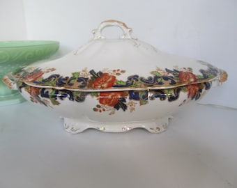 Presentation Serving Dish John Maddock Majestic Tureen Covered Vegetable Dish Covered Casserole England Porcelain Tureen English China