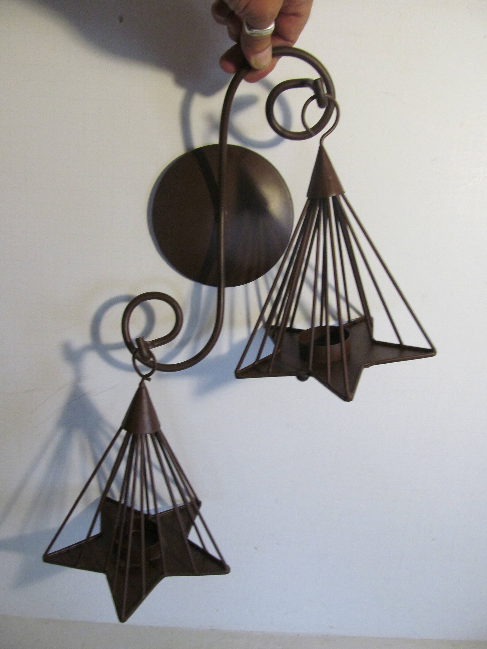 Primitive Star Decor Star Wall Decor Tealight Candle Holders Etsy