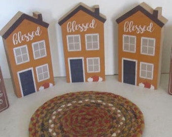 Blessed Home Decor Primitive Home decor, Primitive Decor Rustic Cabin sign Rustic Wood Cabin Sign Rustic Cabin Decor Primitive Wall Decor