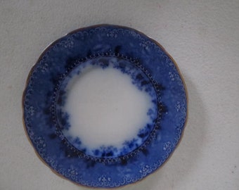 Ridgeways Dundee Flow Blue Bread Plate Flow Blue and White Kitchen Decor