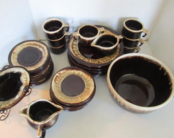 Dinner Plates Luncheon Pfaltzgraff Brown Drip Drippy Pfaltzgraff Gourmet Brown Pattern Pfaltzgraff Drippy Dinner Plates Replacement China