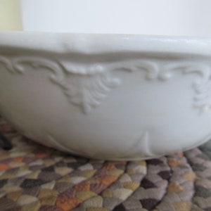 Mellor & Co England White Ironstone Bowl Antique China Large White Serving Bowl Antique Farmhouse Table Decor RARE Antique White Ironstone