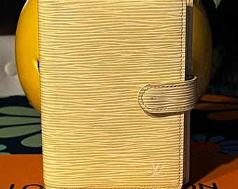 Louis Vuitton Epi Agenda LV Agenda Epi Leather Pastel Yellow Vanilla Epi Leather Notebook Journal Calender