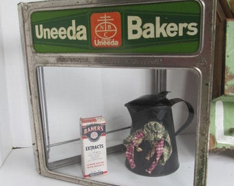 1920s Bakery Advertisement UNEEDA BAKERS General Country Store Display Props Bakers Gift Vintage Grocery Store Advertisements