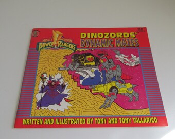 90s DinoZords Power Rangers Activity Books 1994 Red Power Rangers The Mighty Morphins Power Rangers Color Books