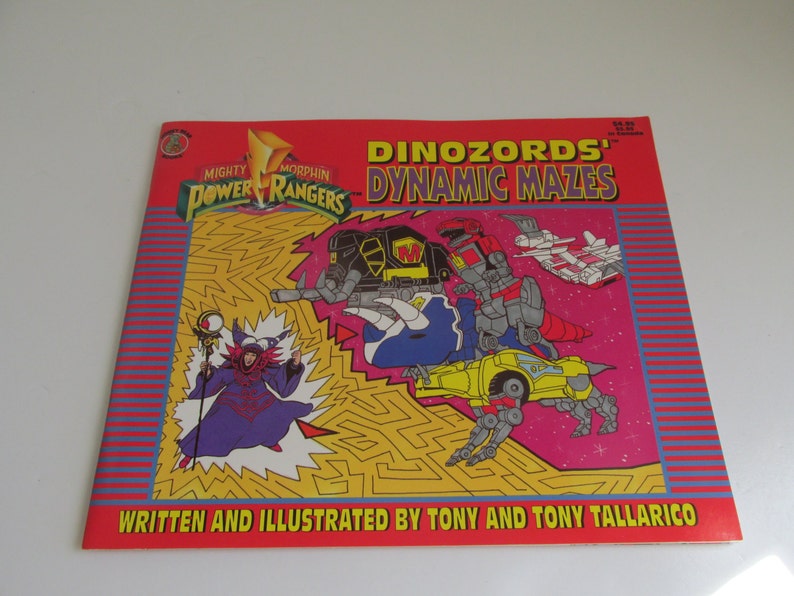 90s DinoZords Power Rangers Activity Books 1994 Red Power Rangers The Mighty Morphins Power Rangers Color Books