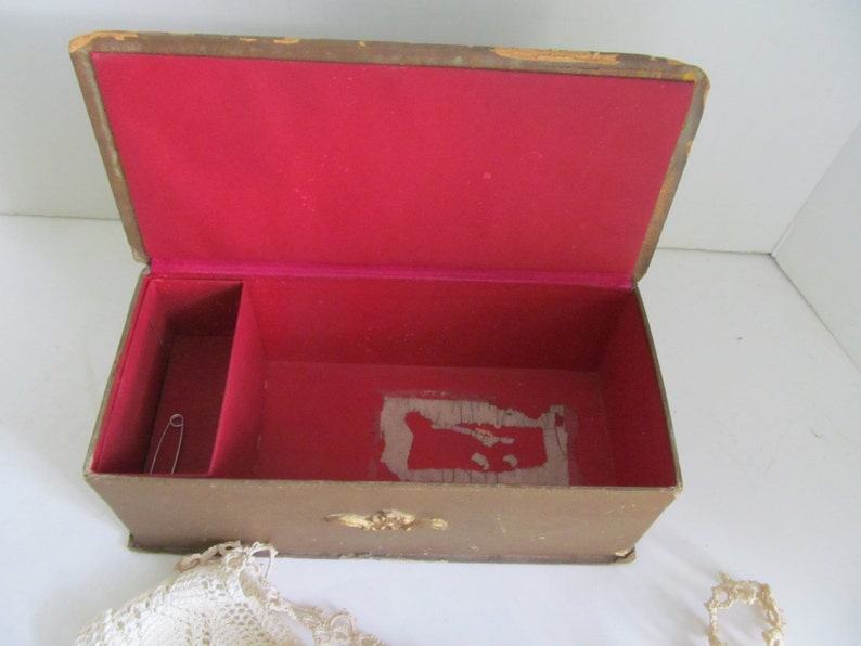 Antique Sewing Box Antique Victorian Sewing Box Sewing Notions Haberdashery Case Haberdashery Display Drawer Civil War Era