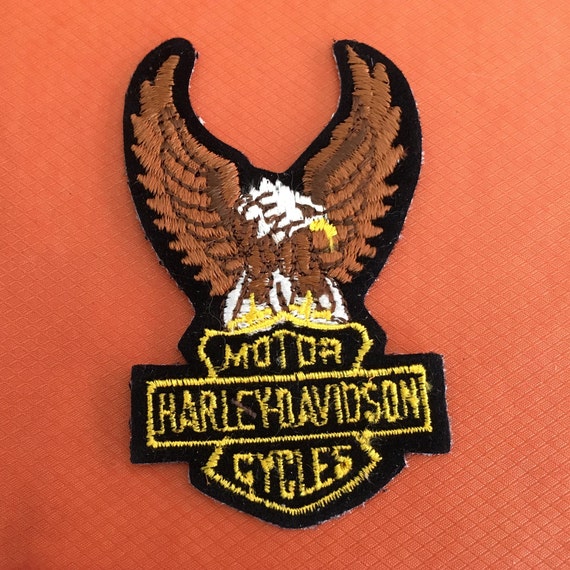 Harley Davidson Motorcycle Eagle Patch - motorcycle parts - by