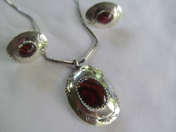 Beautiful Rare Red Abalone Paua Sterling Silver S… - image 2
