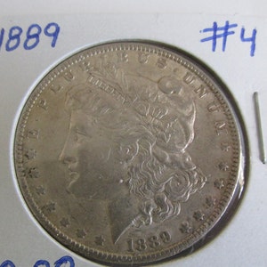 Gift 1889 Morgan Dollar Silver Dollar Antique Coins 1889 USA Silver Coins Antique US Coin Silver US Currency Rare 1800s Coins Silver Dollar