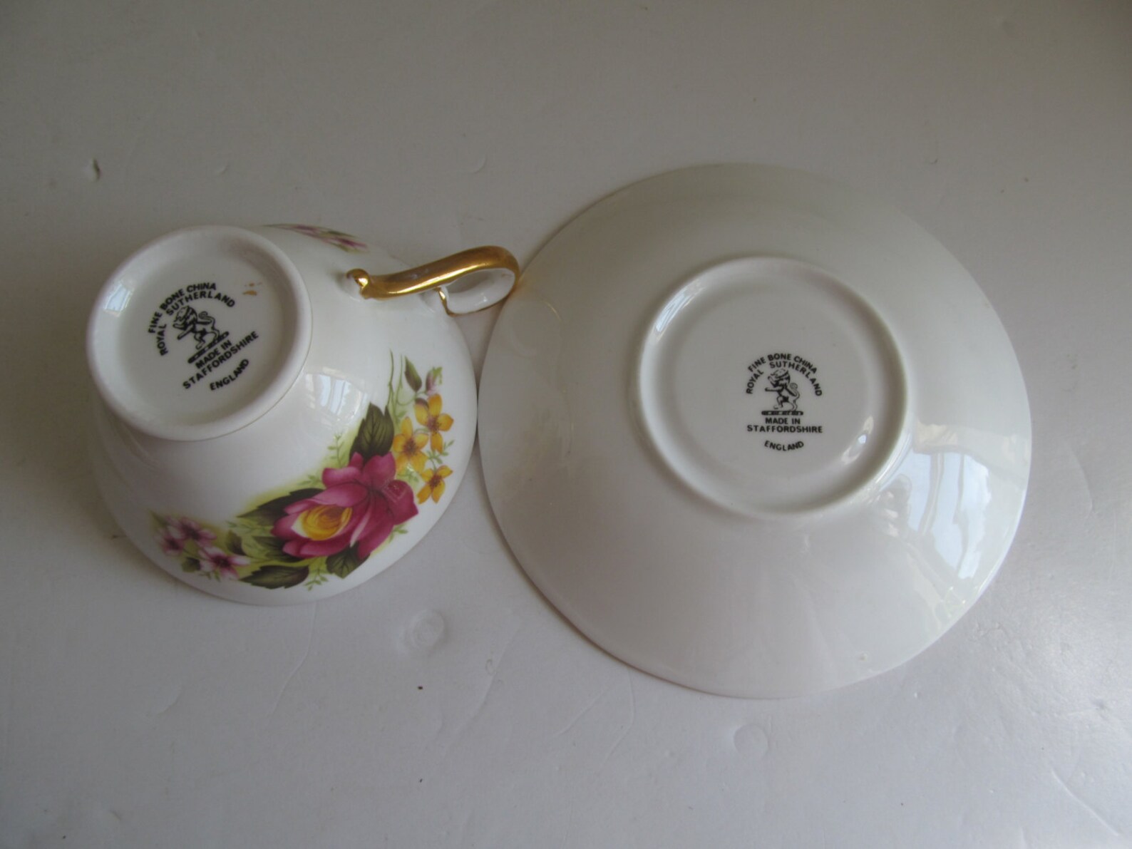 Royal Sutherland Fine Bone China Tea Cup English Tea Cup and Etsy
