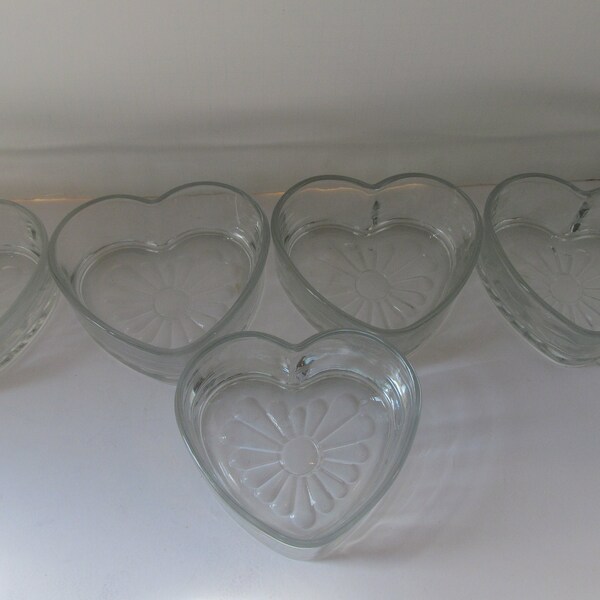 Heart Shape Glass Candy Dish Etsy