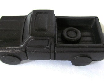 Mattel 1977 Black Pick Up Truck Crayon Long Tow Hitch On Bumper Vintage Crayons Vintage Mattel Trucks 70s toys cars and Trucks