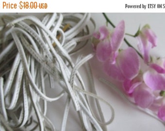 SALE White Leather Lacing Strips Shoe Laces Corset Laces Sewn Edge Finish  White Leather Shoe Lace Leather Cording for Jewelry Making