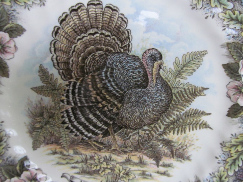 Turkey Plate Farmhouse Home Decor Turkey Plate Churchill Etsy