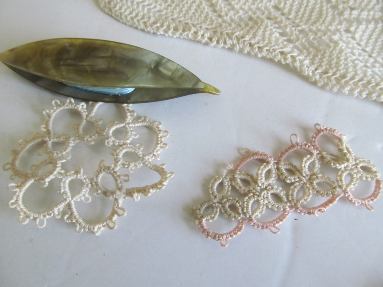 Antique Tatting Lace Intricate Tatting Lace Notions Ecru Etsy