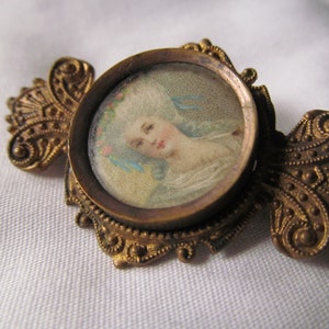 Marie Antoinette Antique Victorian French Brooch Victorian Lady Portrait Edwardian Cameo Brooch Rare Antique Cameo Brooch Edwardian Jewelry