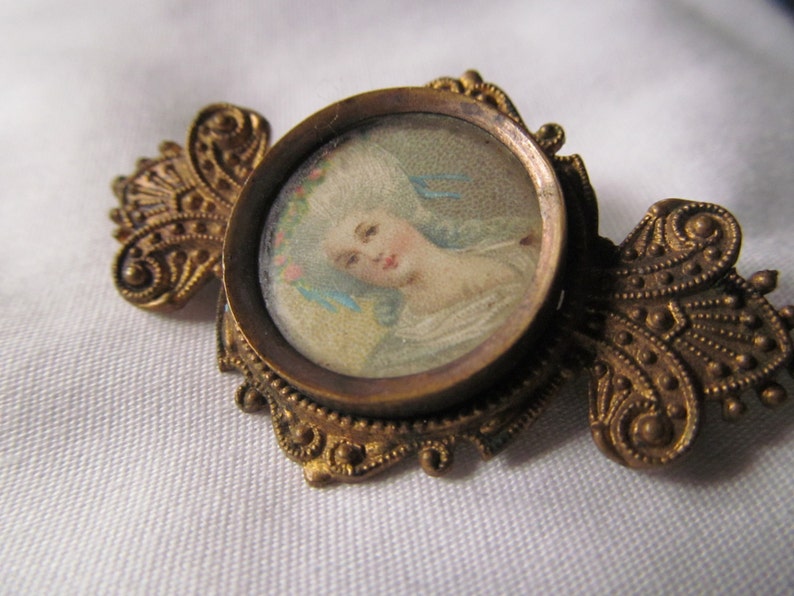 Marie Antoinette Antique Victorian French Brooch Victorian Lady Portrait Edwardian Cameo Brooch Rare Antique Cameo Brooch Edwardian Jewelry