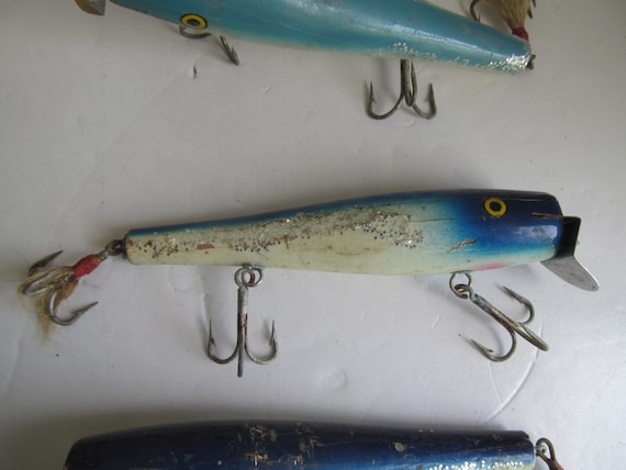 Buy CAPN BILLS Fishing Lure Antique Deep Sea Fishing Lures Antique  Lures/hand Painted Lures Large Fishing Lures /beach House Decor/ Fish Decor  Online in India 