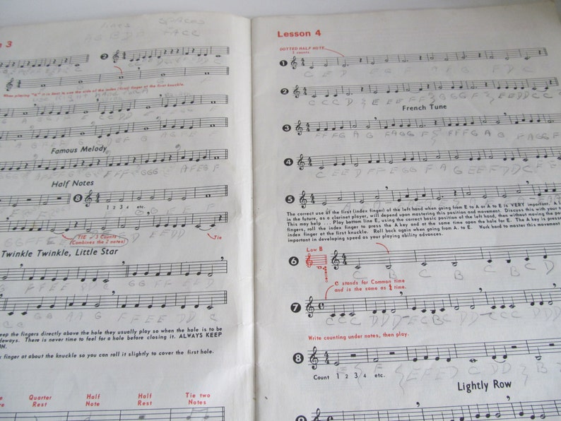 Sheet Music Student Book Student Etsy