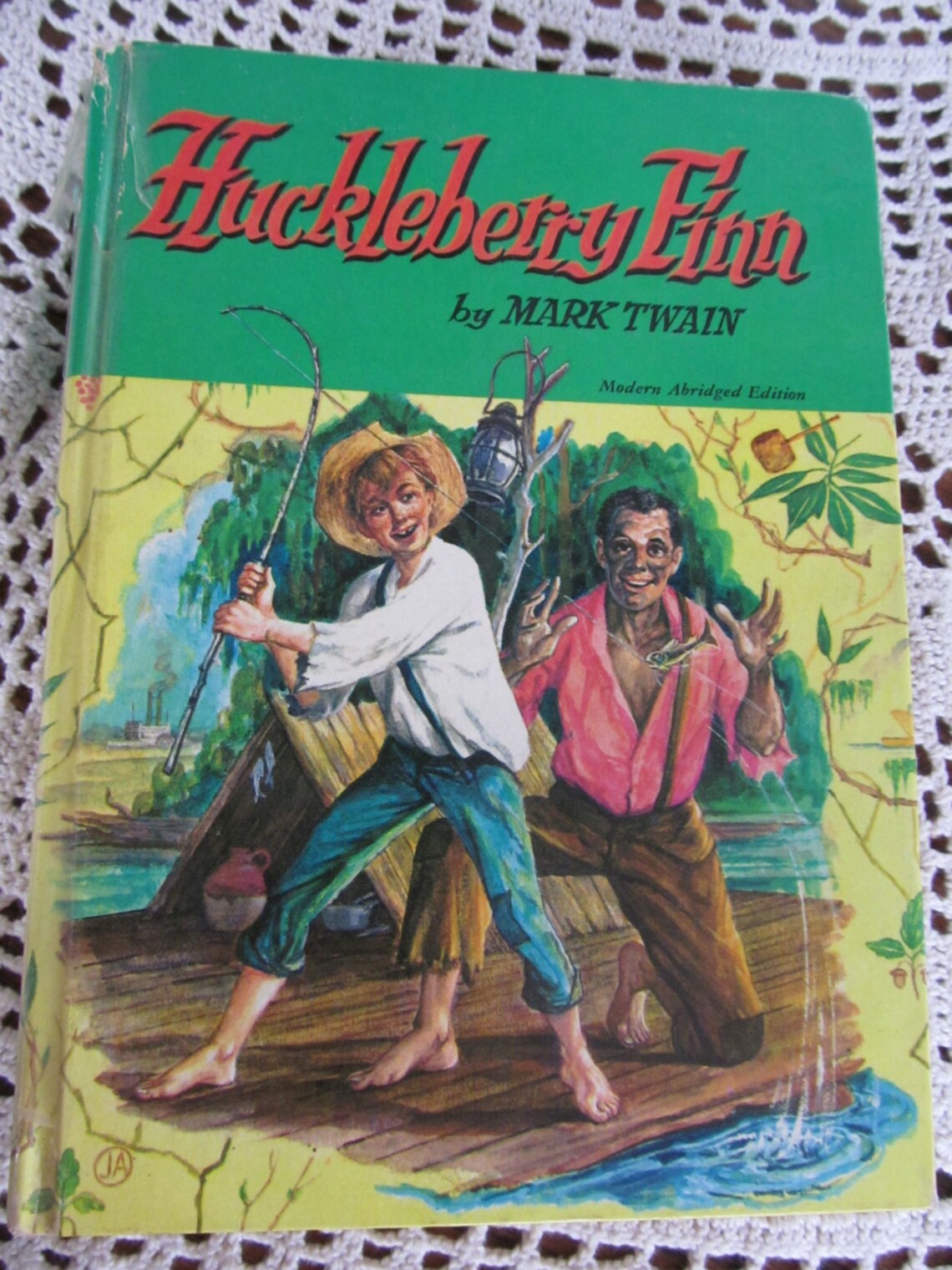 1955 Huckleberry Finn Book Mark Twain Book Vintage Childrens | Etsy