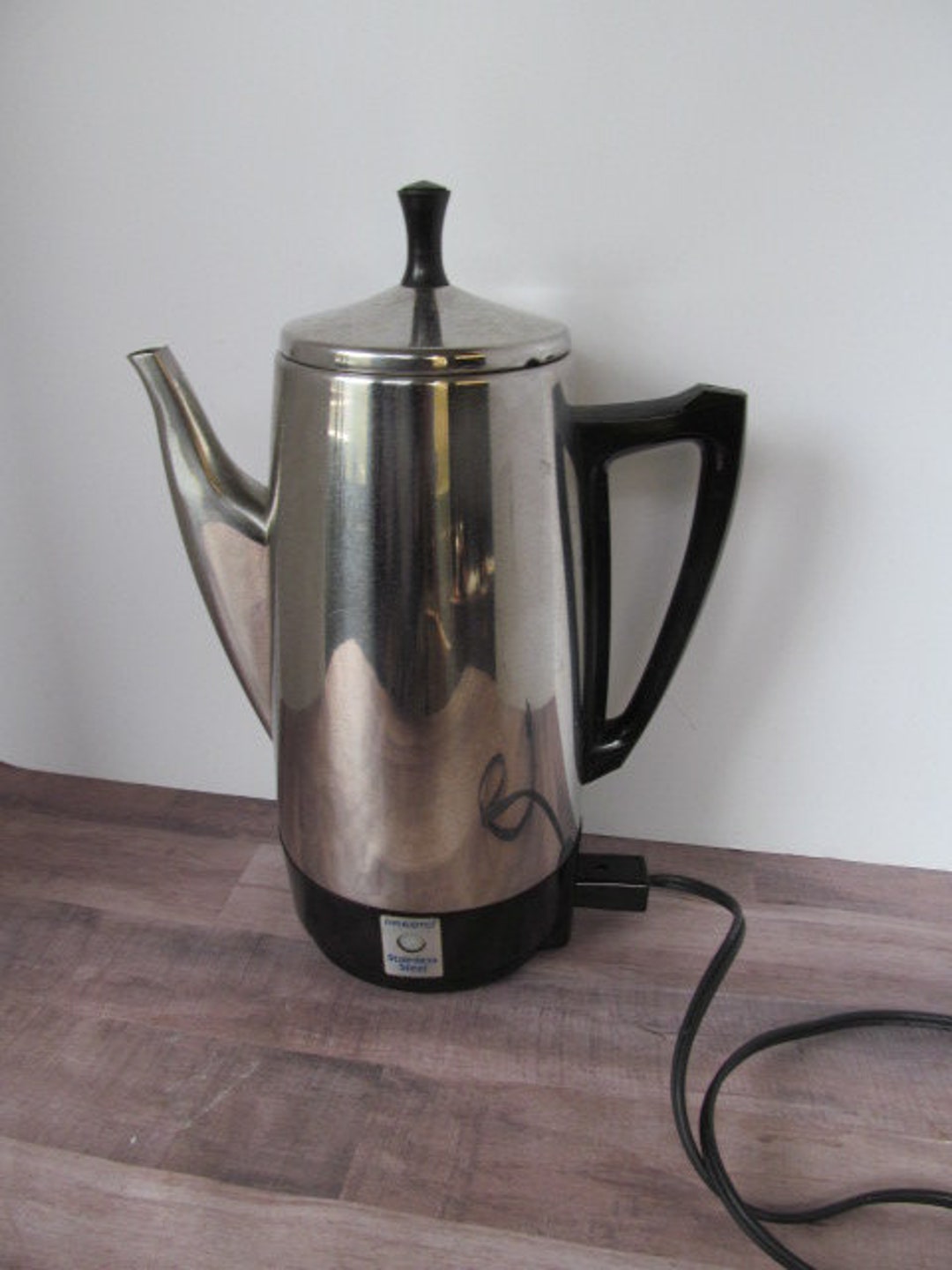 Home Brewed Coffee Pot Mid Century Percolator Coffee Pot Presto Electric Perk Coffee Pot