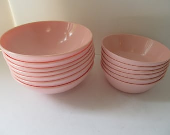 Sun Valley Melmac Pink Dinnerware Melmac Bowls Melamine Dishes Pink Kitchen Decor Rv Camper Decor Melmac dishes sun valley dinnerware Pastel