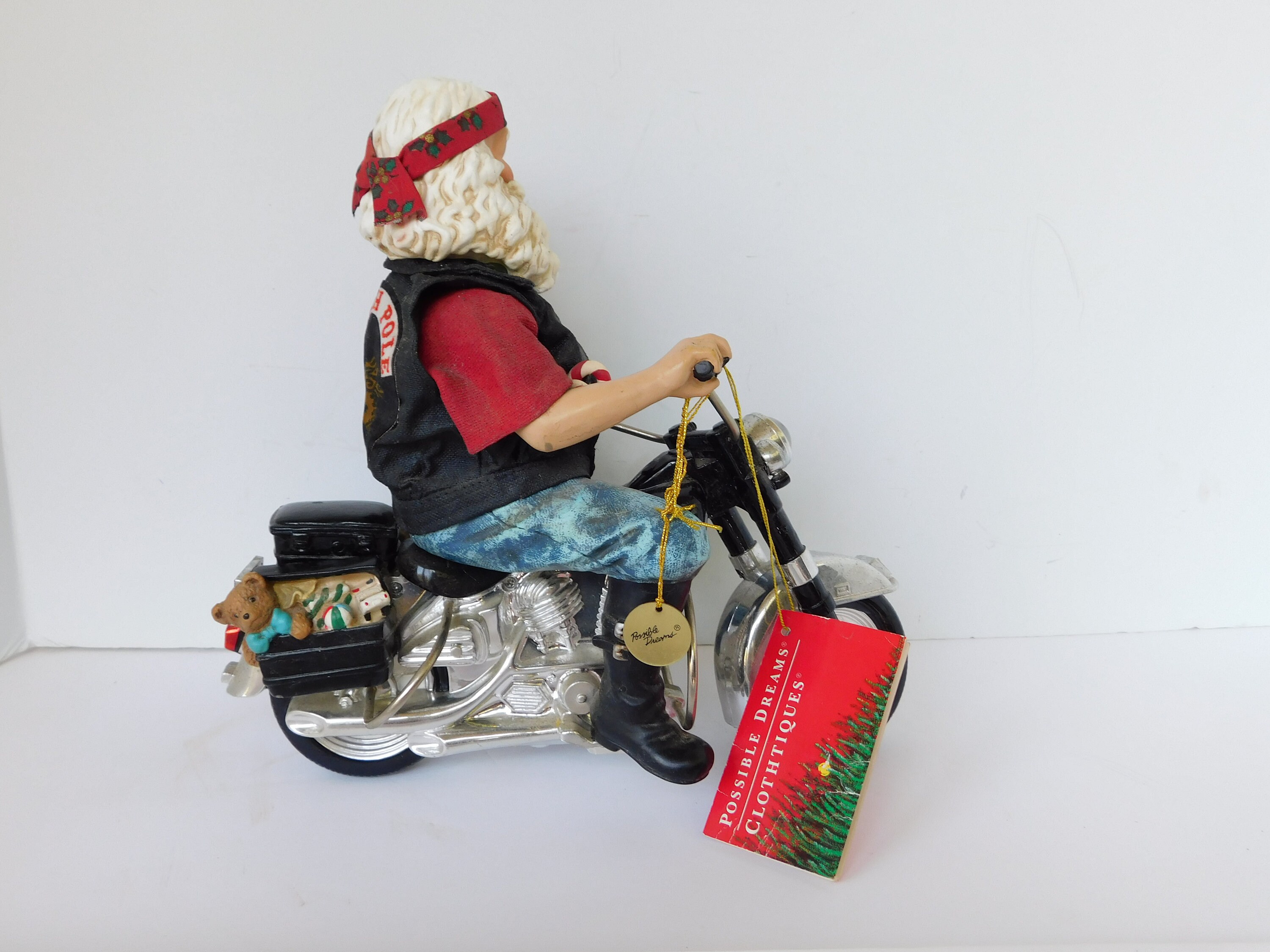 Clothtiques Santa Motorcycle Possible Dreams Vintage Etsy