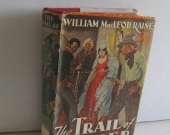 1943 The Trail Of Danger Book 1st edition Book Art deco decor Leaving Mexico Mexicans Moving to America Life Struggles