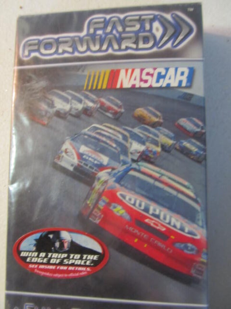 Nascar Fast Forward NIB VHS Tape Unopened Nascar Etsy