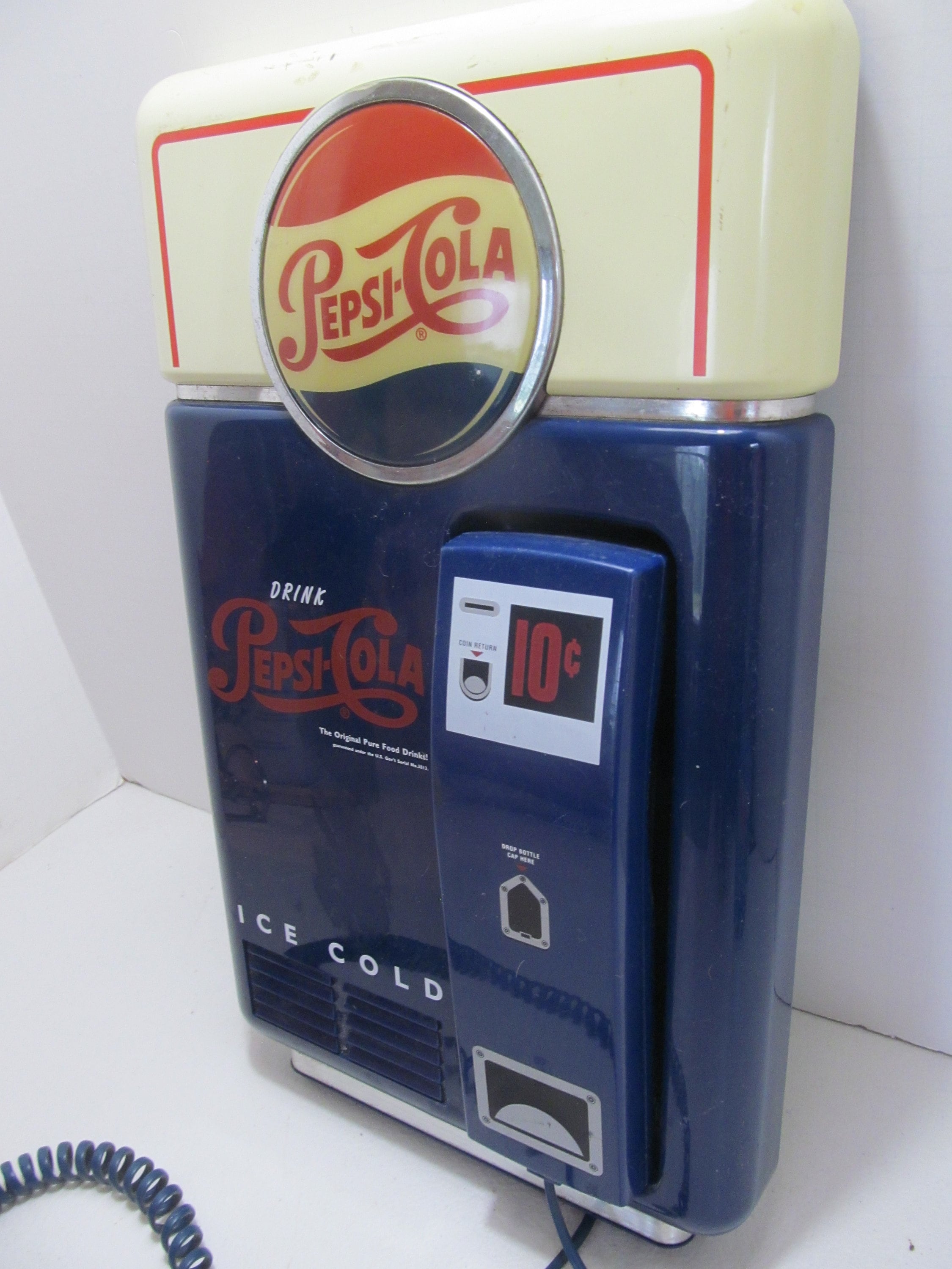 Pepsi Cola Telephone Pepsi Cola Soda Machine Telephone Wall Etsy