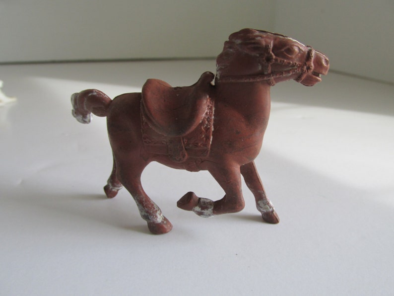 1950s Toys Hard Plastic Horse Figurines Miniature Horse Farm Etsy