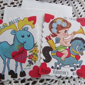 Children&#39;s Teacher Valentine Card Vintage Valentine 1960&#39;s Valentine Funny Valentine Card and Envelope NOS Vintage Valentines Childrens