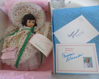 Scarlet Madame Alexander Doll Collectible Dolls Vintage Doll in Box Vintage Madame Alexander Dolls Scarlett series