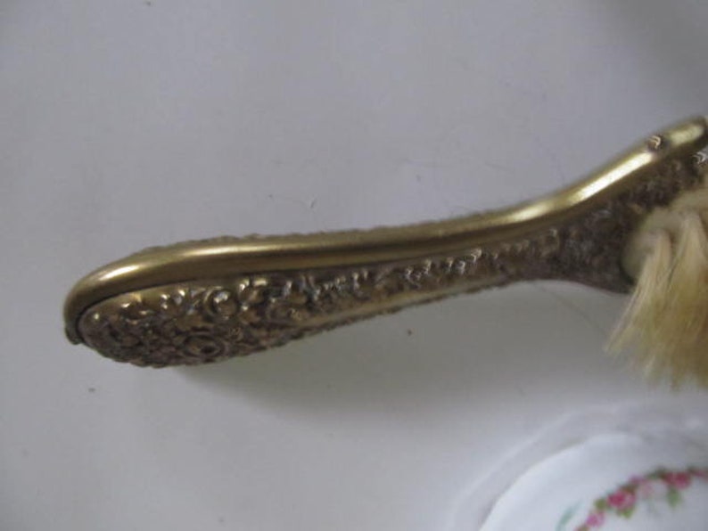 Antique Porcelain Hair Brush Art Nouveau Repouse Hair Brush Etsy