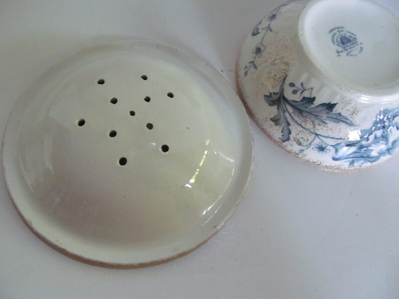 Flow Blue Soap Dish Antique Soap Dishes Arcadia Burslem Etsy