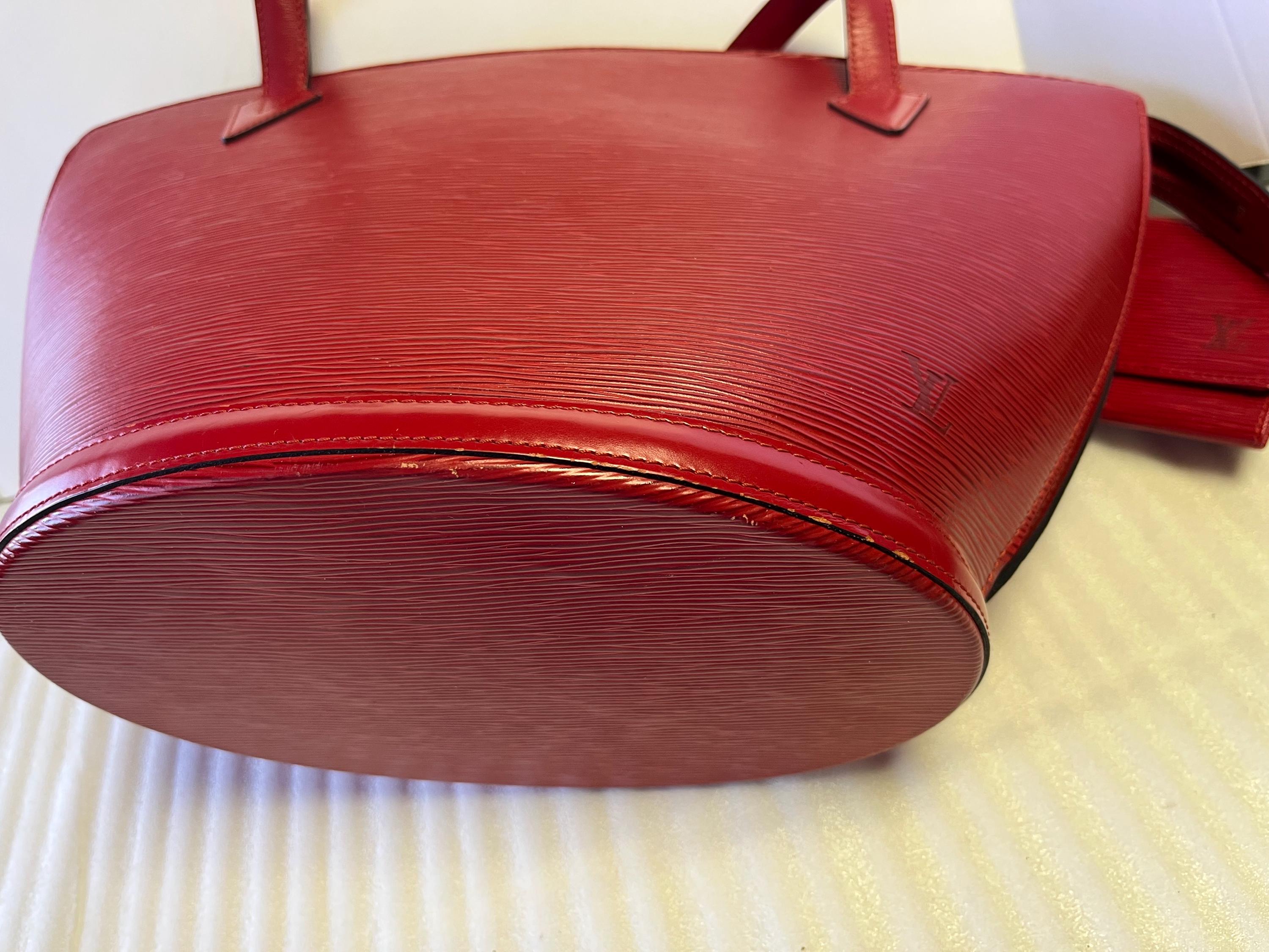 Louis Vuitton Red Epi Saint Jaques Shoulder Bag AS0996 Louis